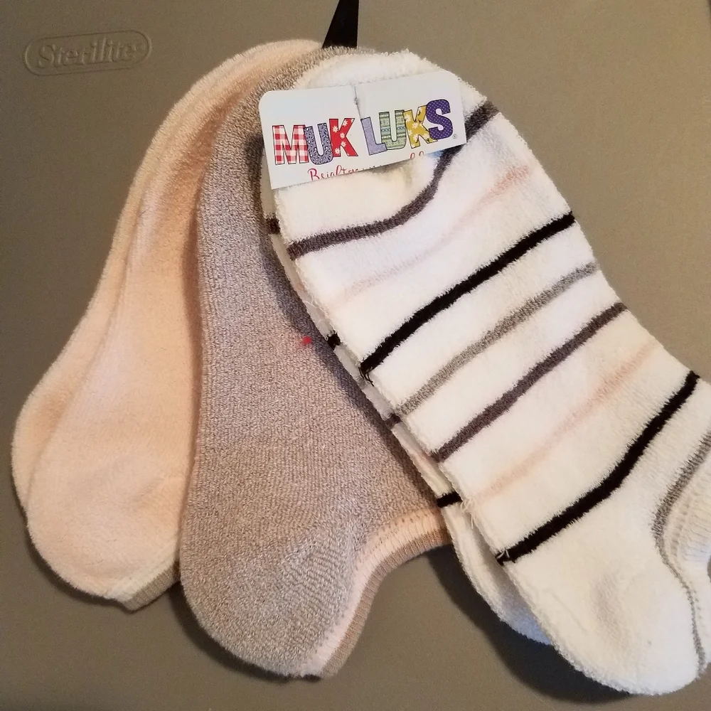 NEW Set/3 MUK LUK Ankle Socks - Picture 1 of 2